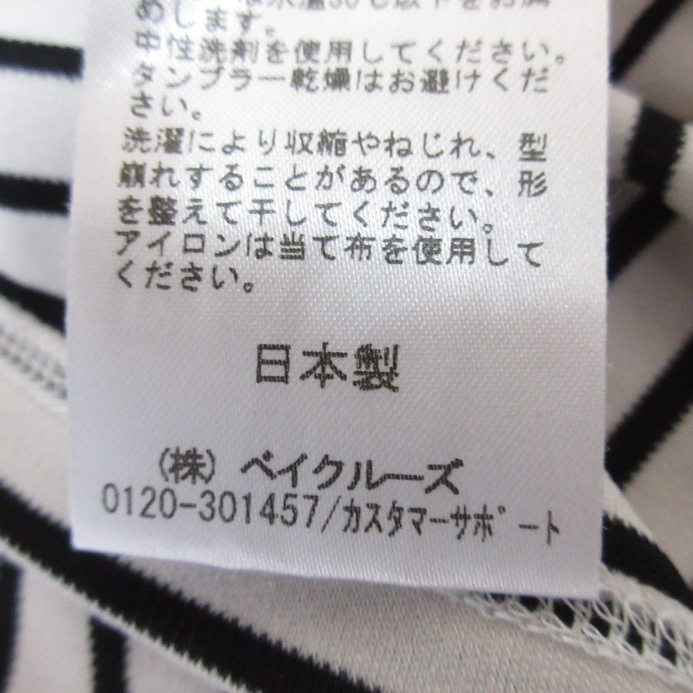 ノーブル ディープ Vネック ボーダー 長袖 Tシャツ