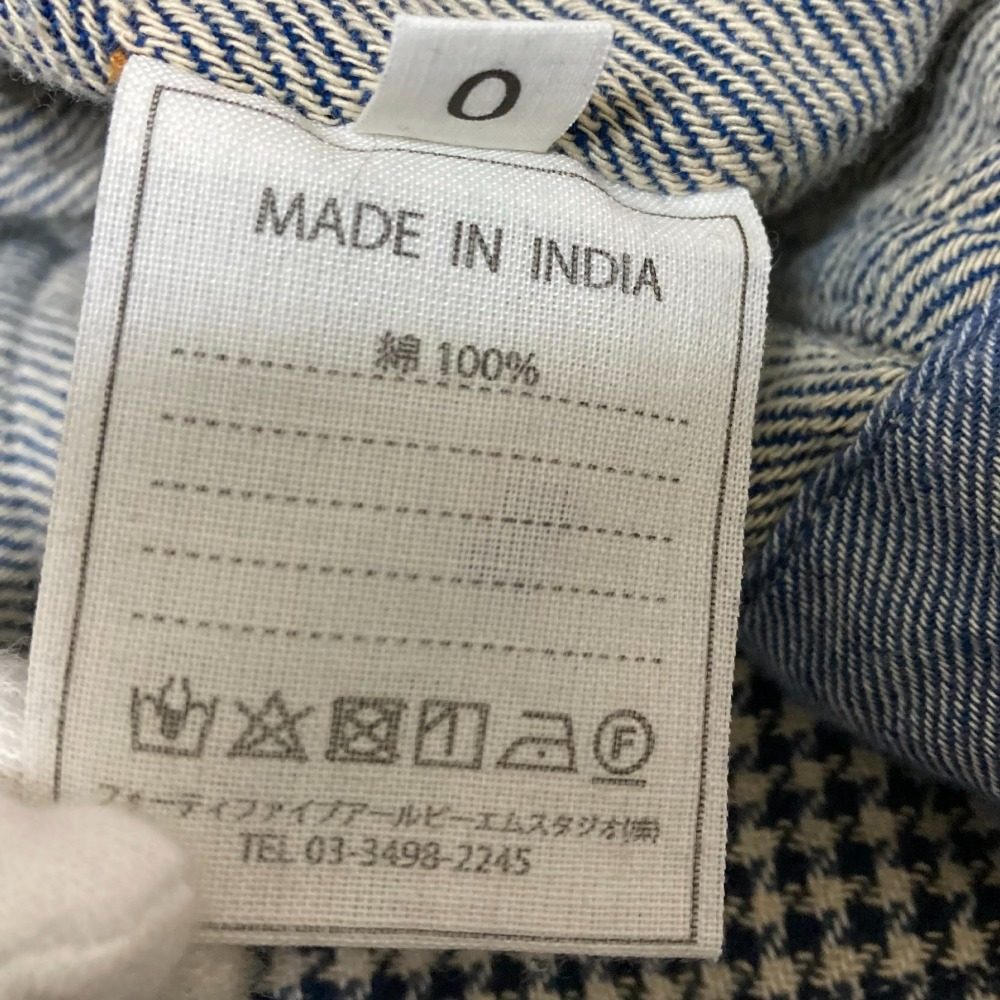 45R インド ダブル 織り フランネル ブラウス