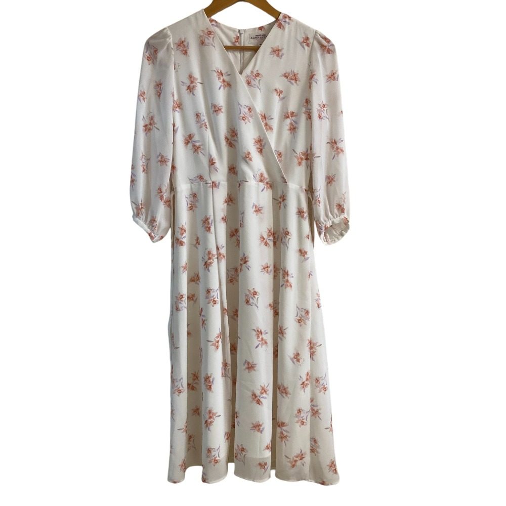 Hanae Mori ALMA EN ROSE シフォン ドレス