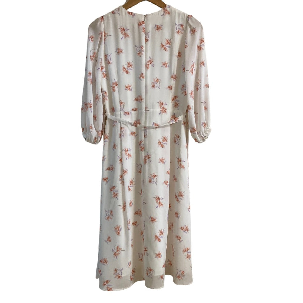 Hanae Mori ALMA EN ROSE シフォン ドレス