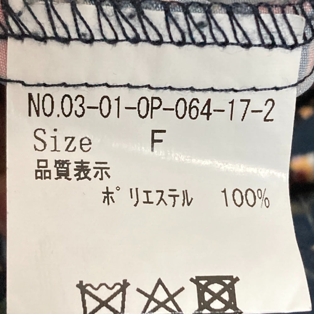 ビュルデサボン フラワープリントロングワンピース