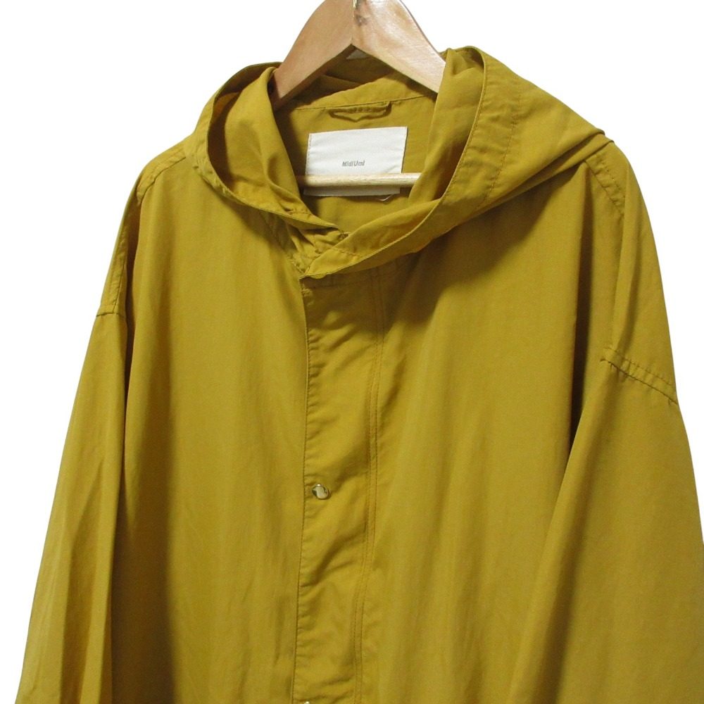 MidiUmi ナイロンフーディーロングコート