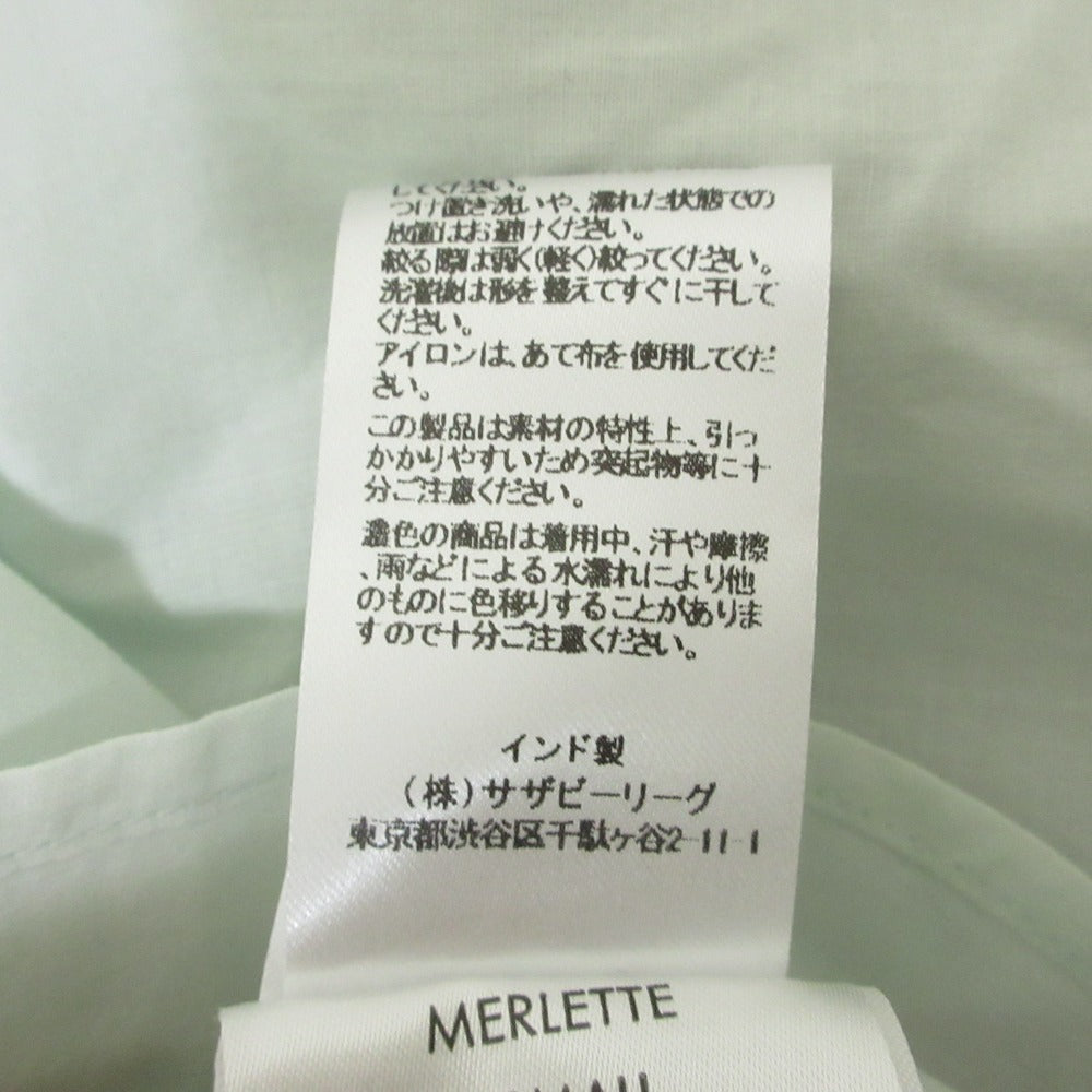 マーレット MARLE コットン長袖オフショルダーブラウス