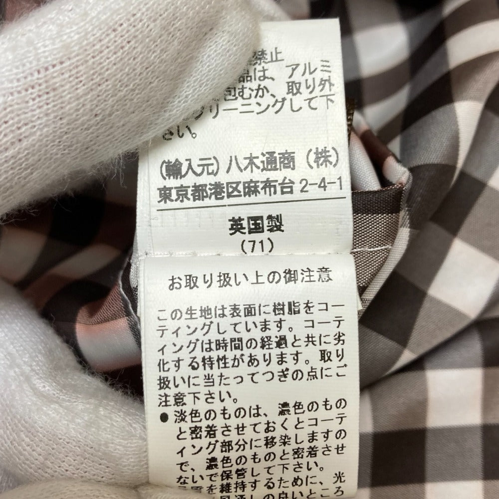 マッキントッシュ アセテート ギンガムチェック トレンチコート