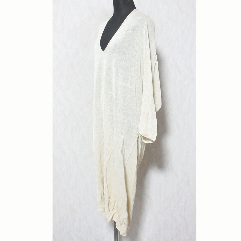 evam eva linen cupro ニットワンピース