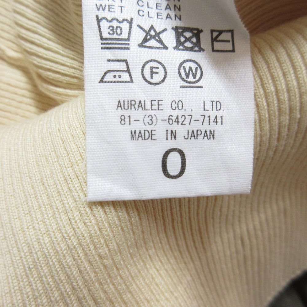 オーラリー GIZA HIGH GAUGE RIB KNIT Tシャツ