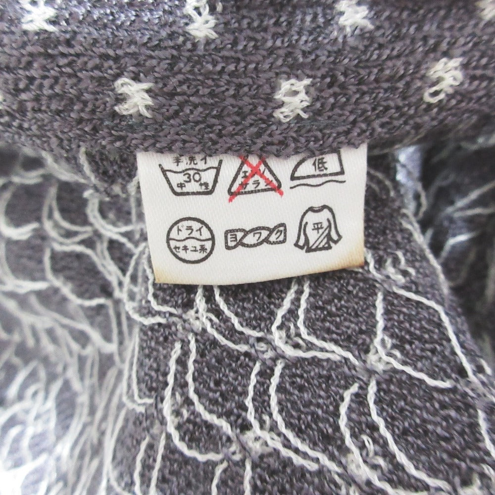 斎藤都世子 刺繍ニットカットソー