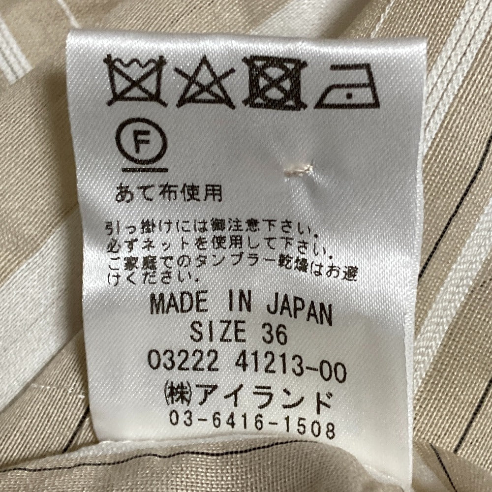 ダイアグラム ストライプパフスリーブブラウス