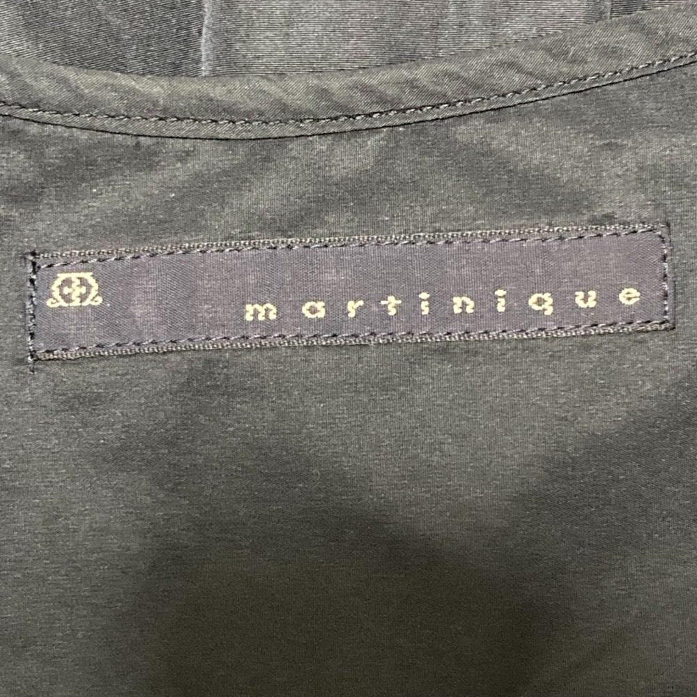 マルティニーク タフタギャザースリーブブラウス