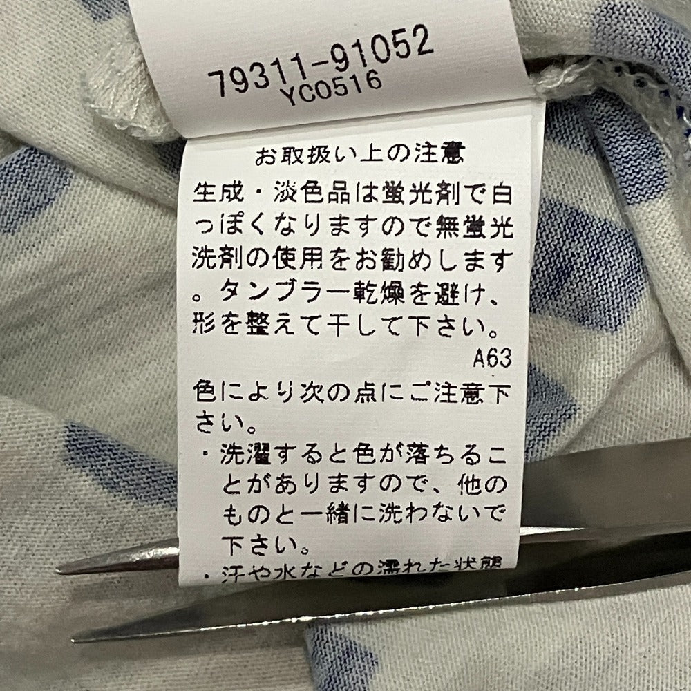 トリーバーチ タイル柄コットン半袖Tシャツ