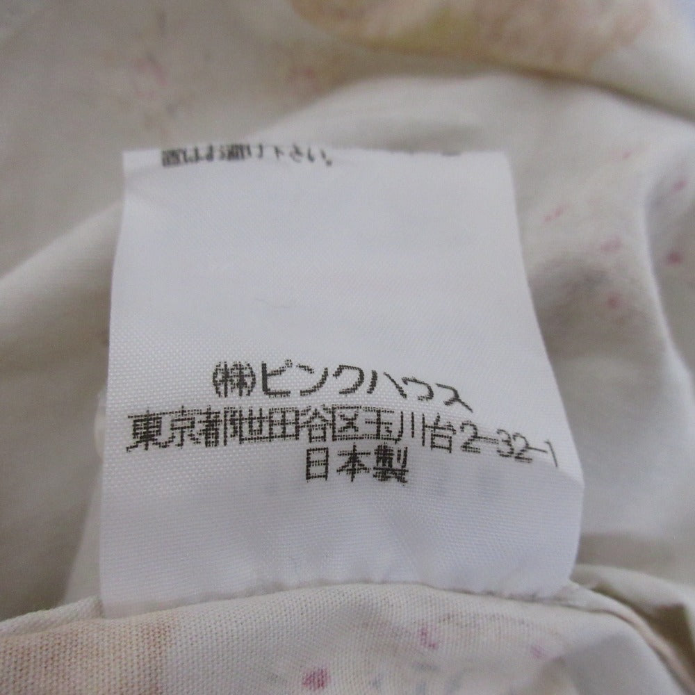 PINK HOUSE テディベアフリルフーディーシャツ