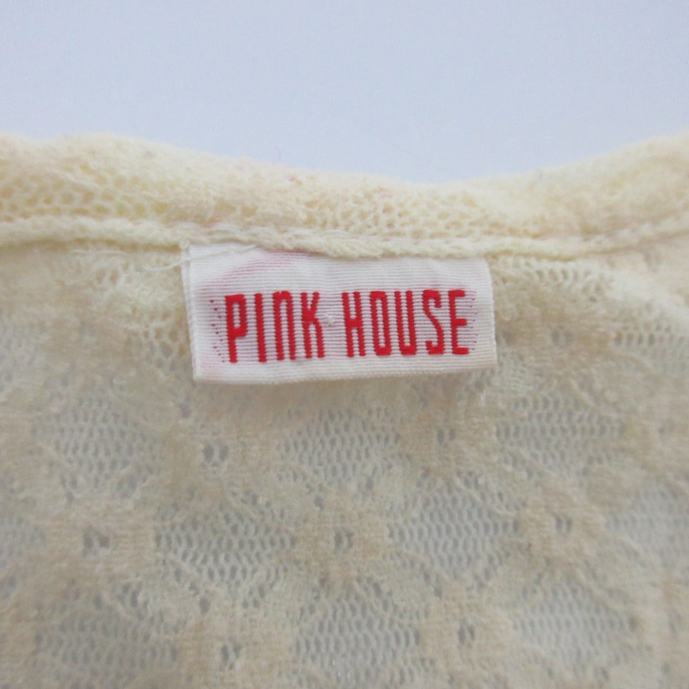 PINK HOUSE フリルリボンニットカーディガンアンサンブル