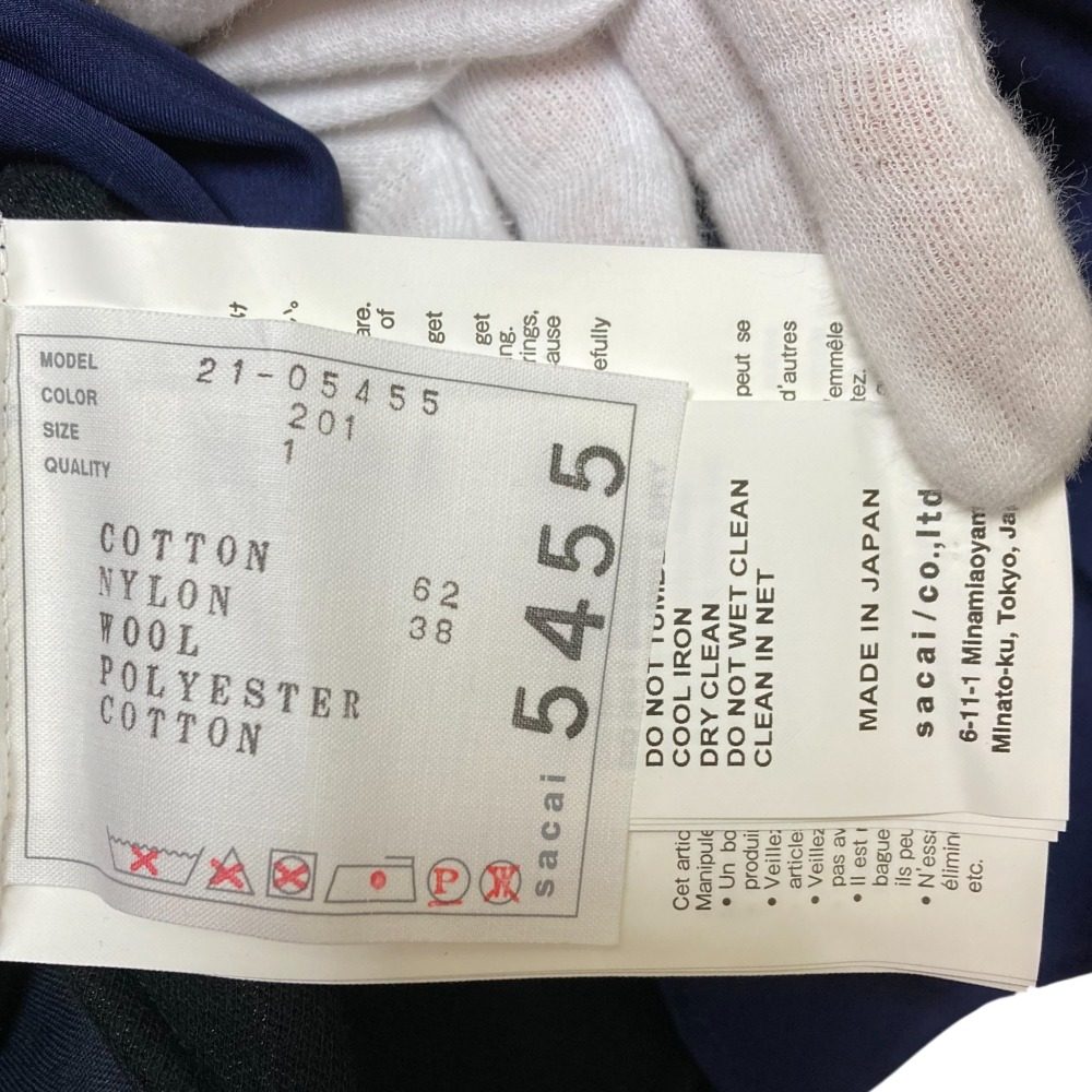sacai バックレイヤード ワンピース