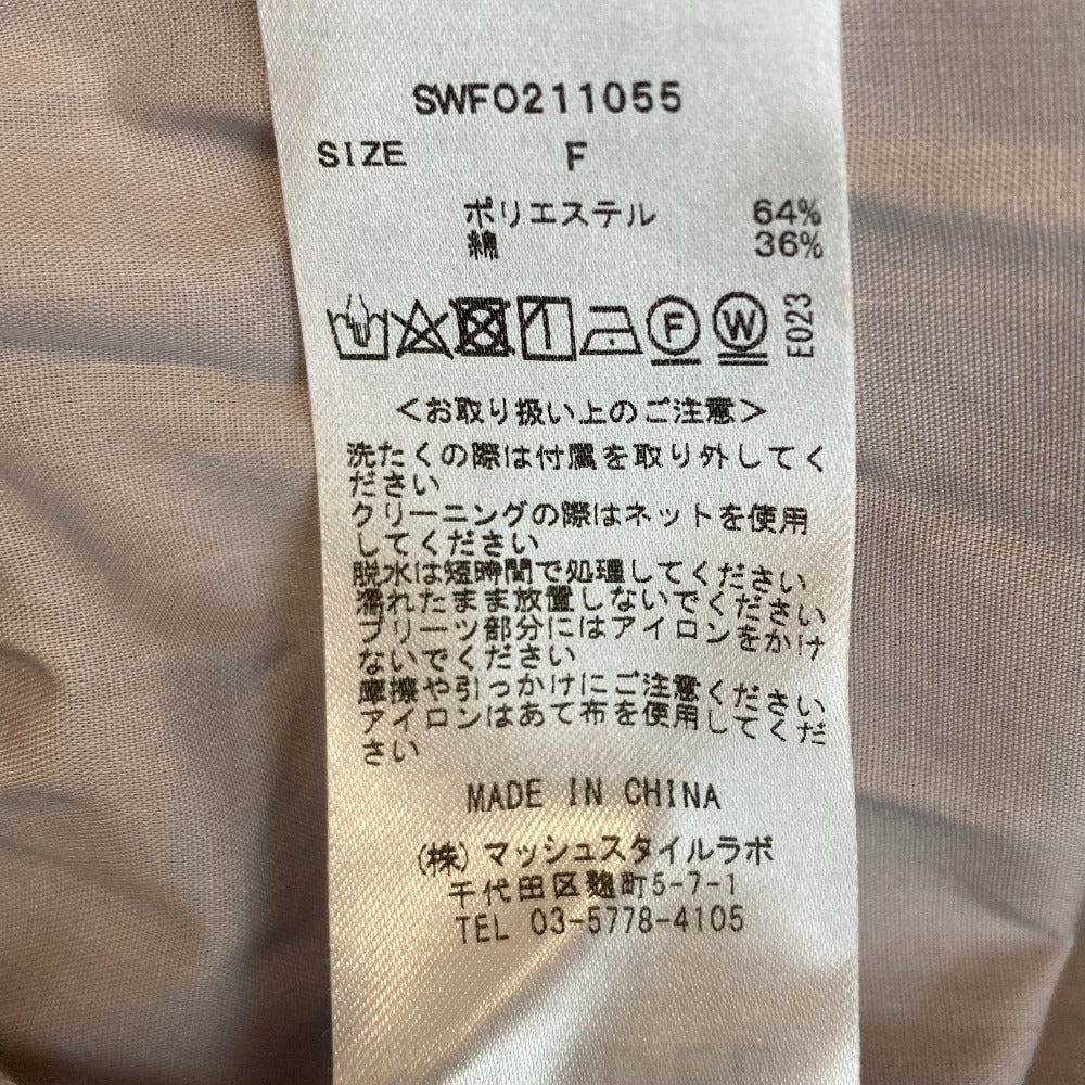 スナイデル Sustainableリボンシャツワンピース