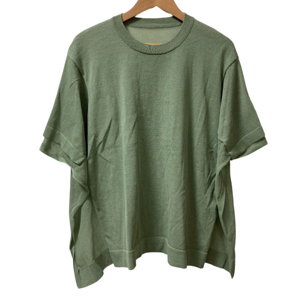 クラネ SHEER SQUARE KNIT トップス