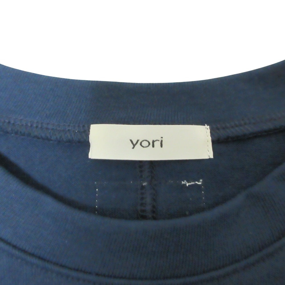 ヨリ Solid Back Flare Tee カットソー