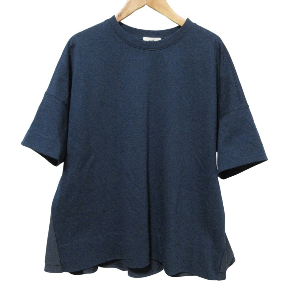 ヨリ Solid Back Flare Tee カットソー