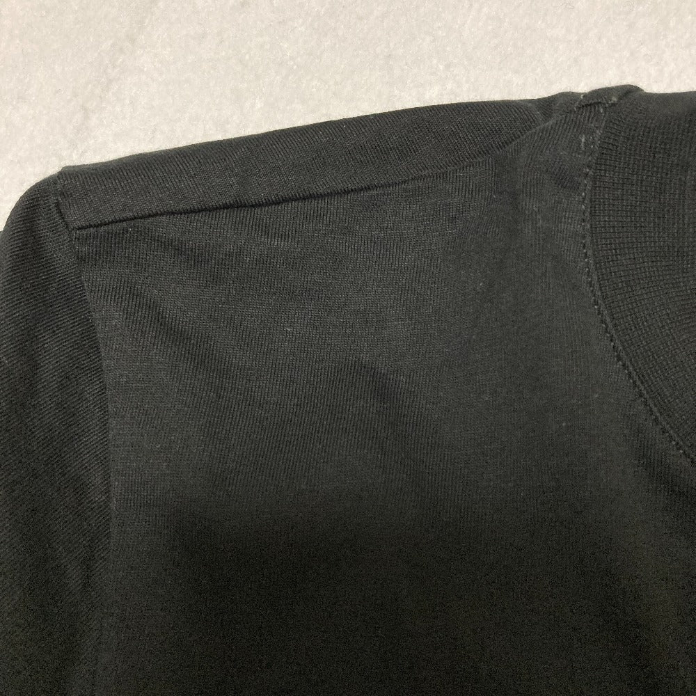 エムエスジーエム ロゴ刺繍コットンTシャツ