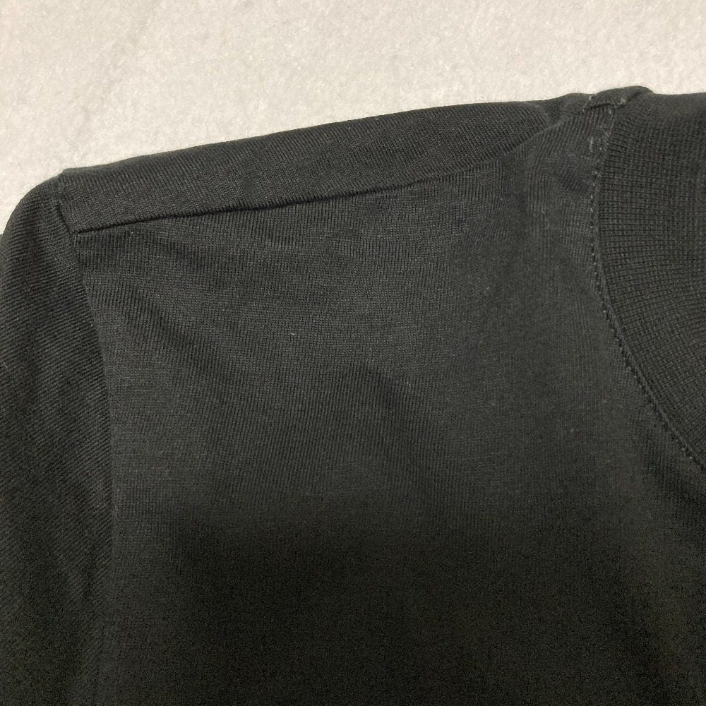 エムエスジーエム ロゴ刺繍コットンTシャツ