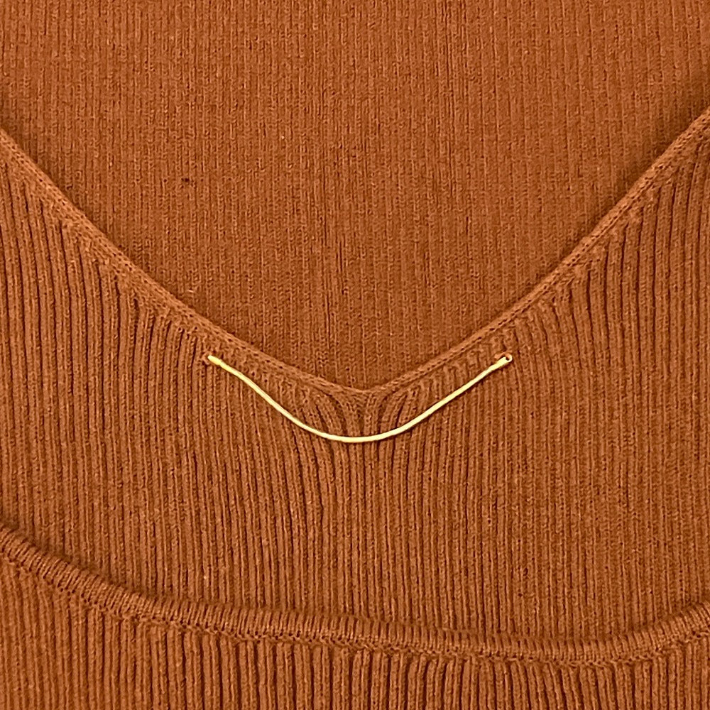 アパルトモンドゥーズィエムクラス Back V Rib リブニットタンクトップ