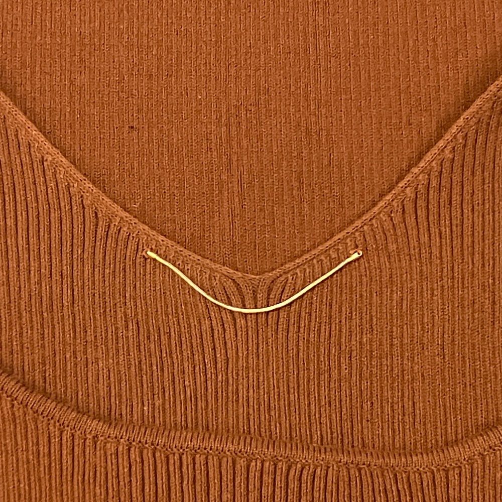 アパルトモンドゥーズィエムクラス Back V Rib リブニットタンクトップ