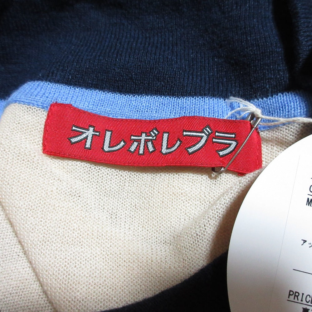 オレボレブラ リネンニットポロシャツ