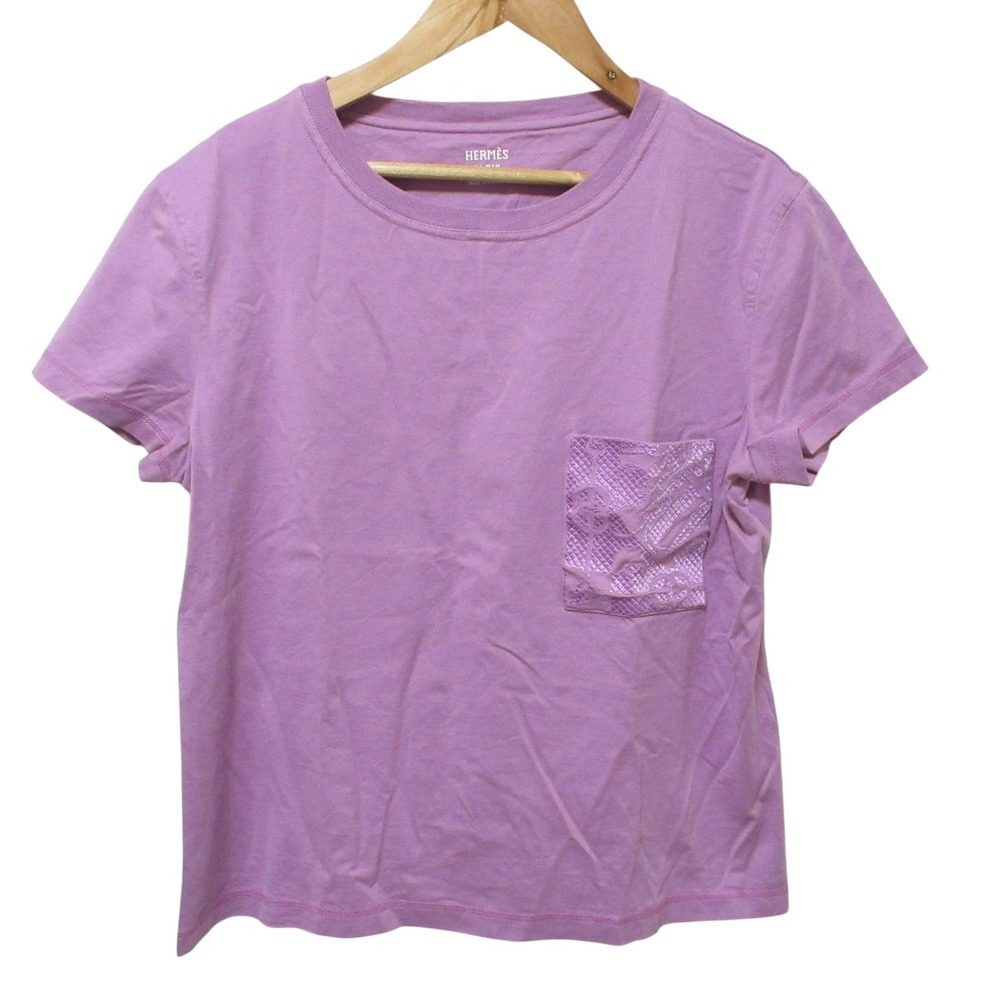 エルメス 刺繍ポケット コットンTシャツ