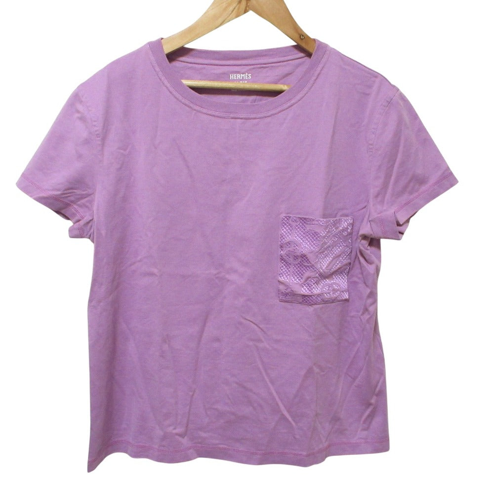 エルメス 刺繍ポケット コットンTシャツ