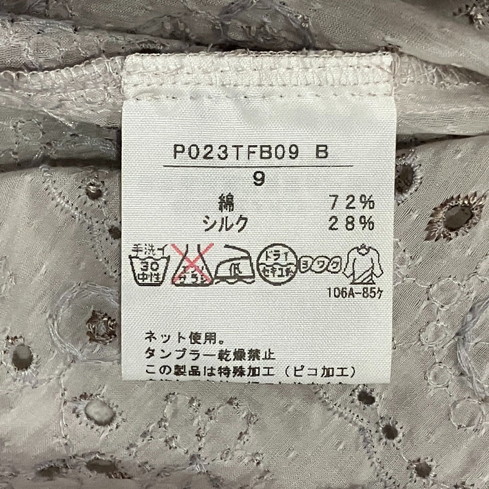 インゲボルグ コットンシルクレースエンブロイダリーブラウス