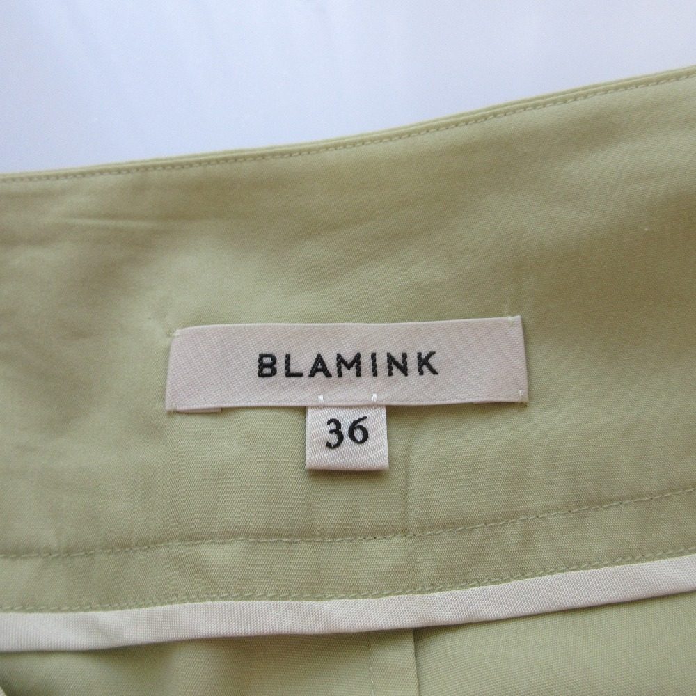 BLAMINK コットンシルクストレートパンツ