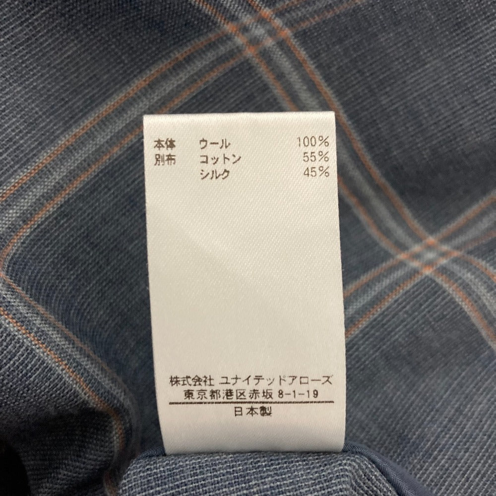 BLAMINK ウール チェック ワイドパンツ