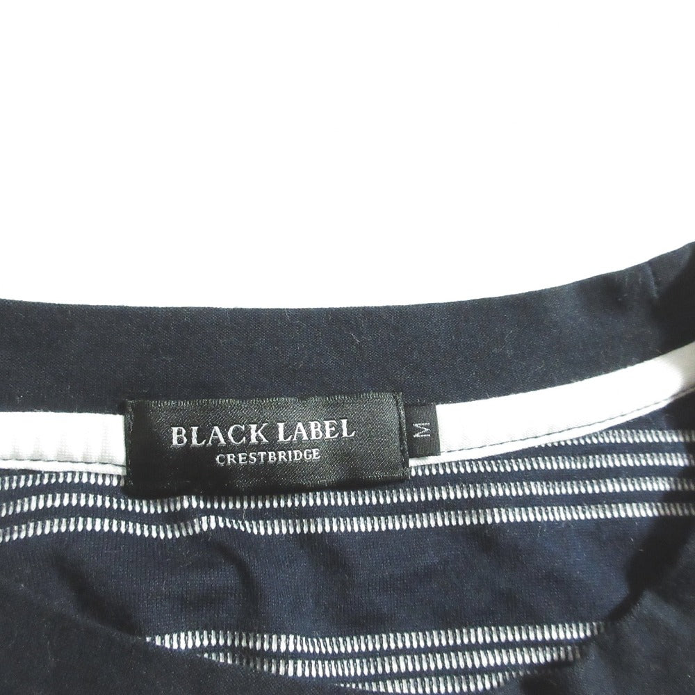ブラックレーベルクレストブリッジ ボーダーコットンTシャツ
