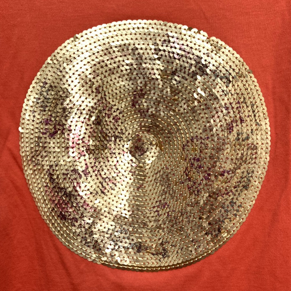 ヴィヴィアンタム スパンコールデザインシャーリング半袖Tシャツ