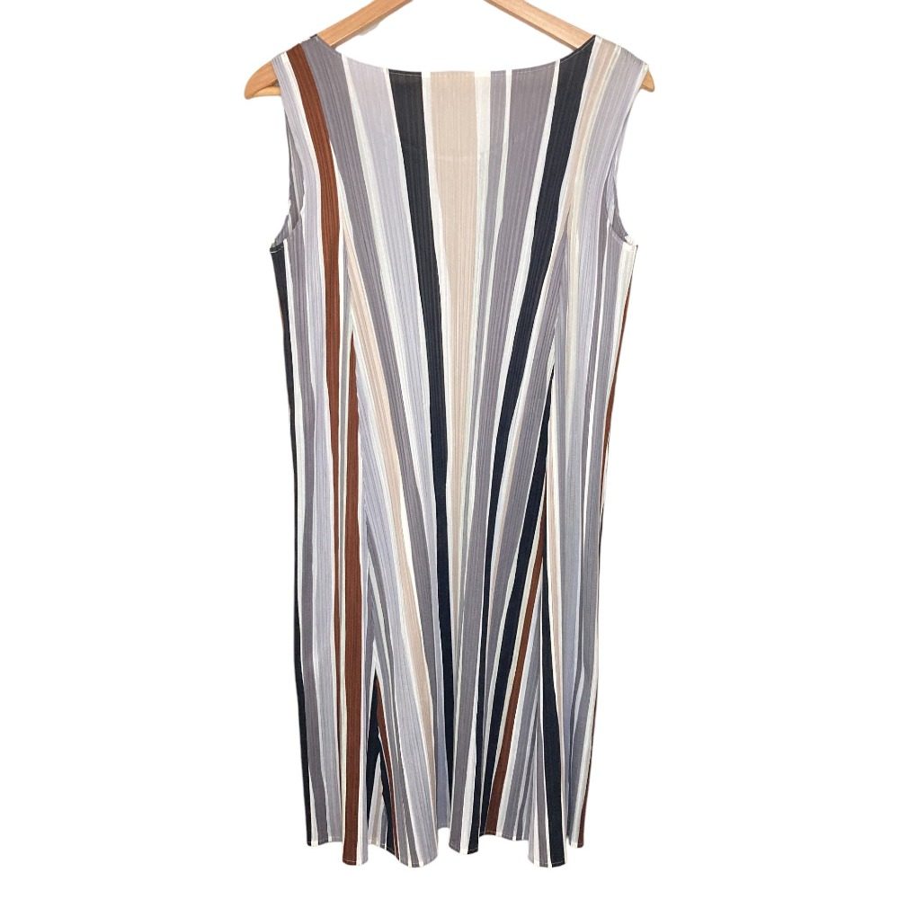 PLEATS PLEASE ISSEY MIYAKE ストライプ プリーツワンピース