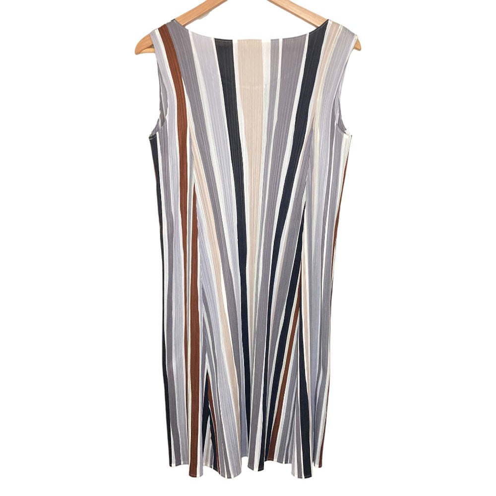 PLEATS PLEASE ISSEY MIYAKE ストライプ プリーツワンピース
