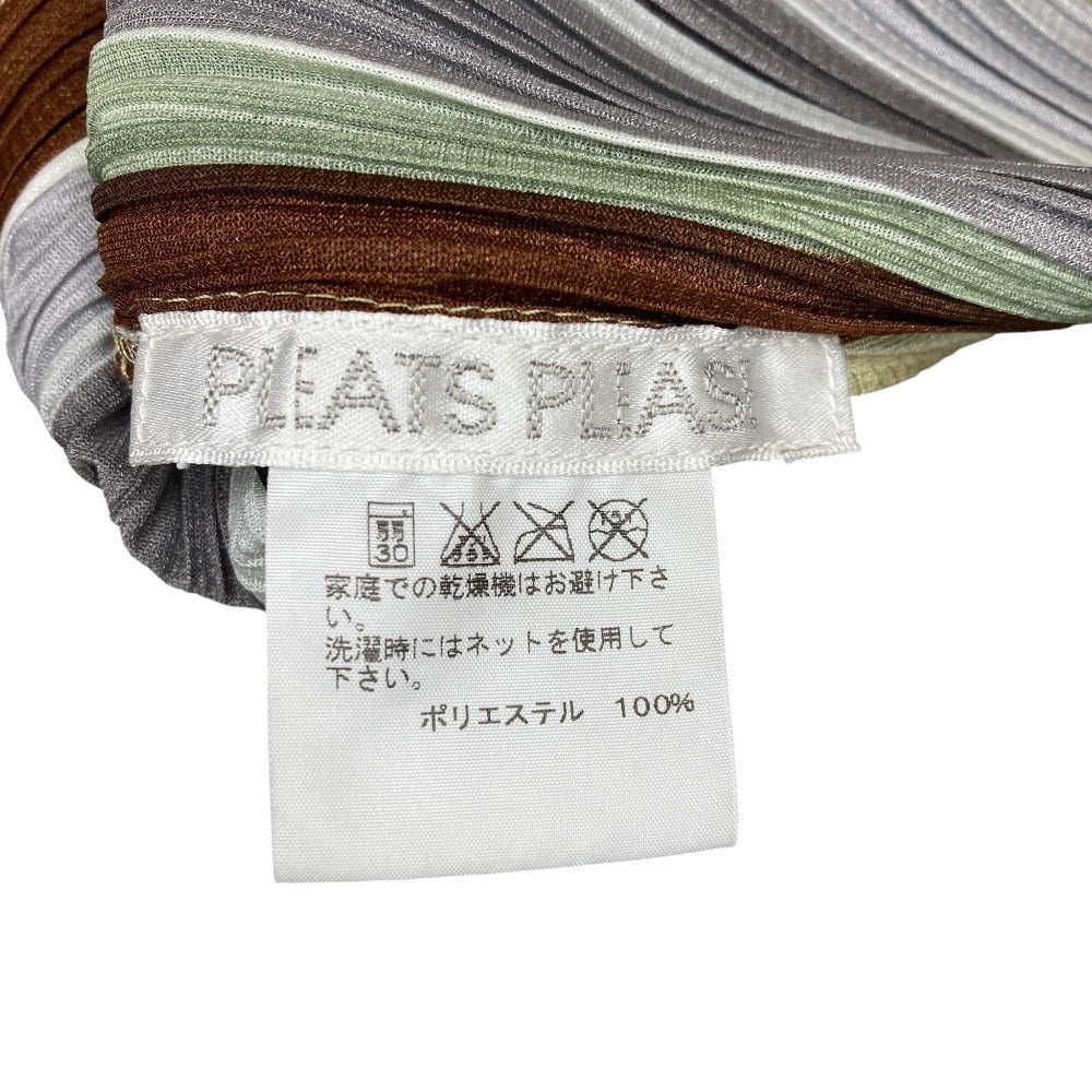 PLEATS PLEASE ISSEY MIYAKE ストライプ プリーツワンピース