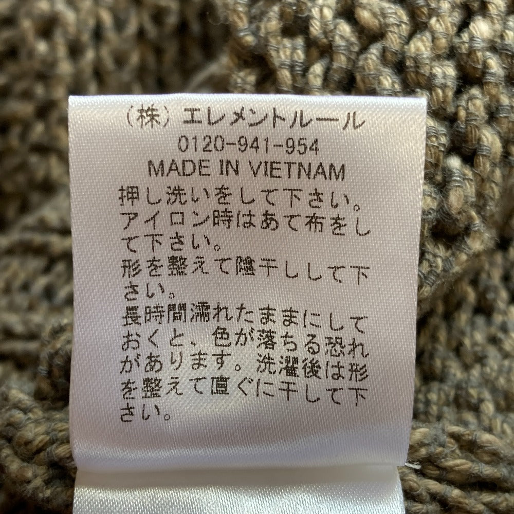 バビロン ミックスヤーンVネックプルオーバー ニット