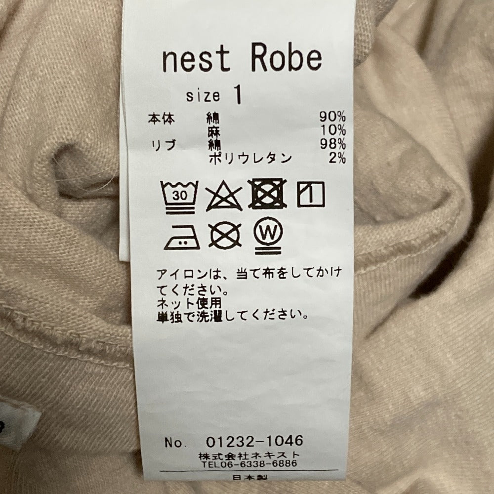 ネストローブ アップサイクルリノ 天然染め半袖Tシャツ