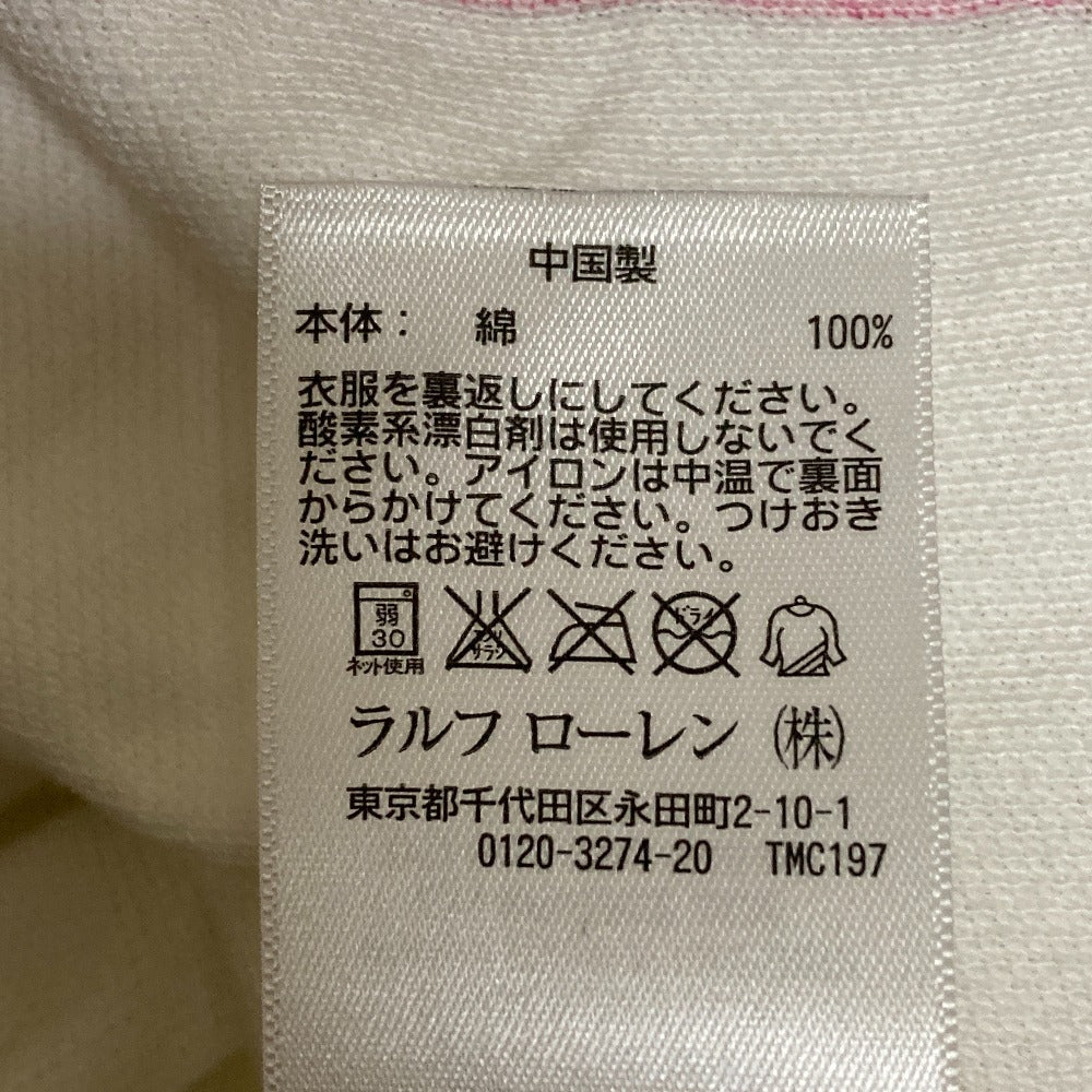 ラルフローレン 馬具プリント コットン スキニーポロシャツ