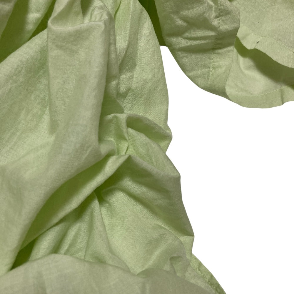 ミディウミソリッドショートスリーブロングシャツブラウス