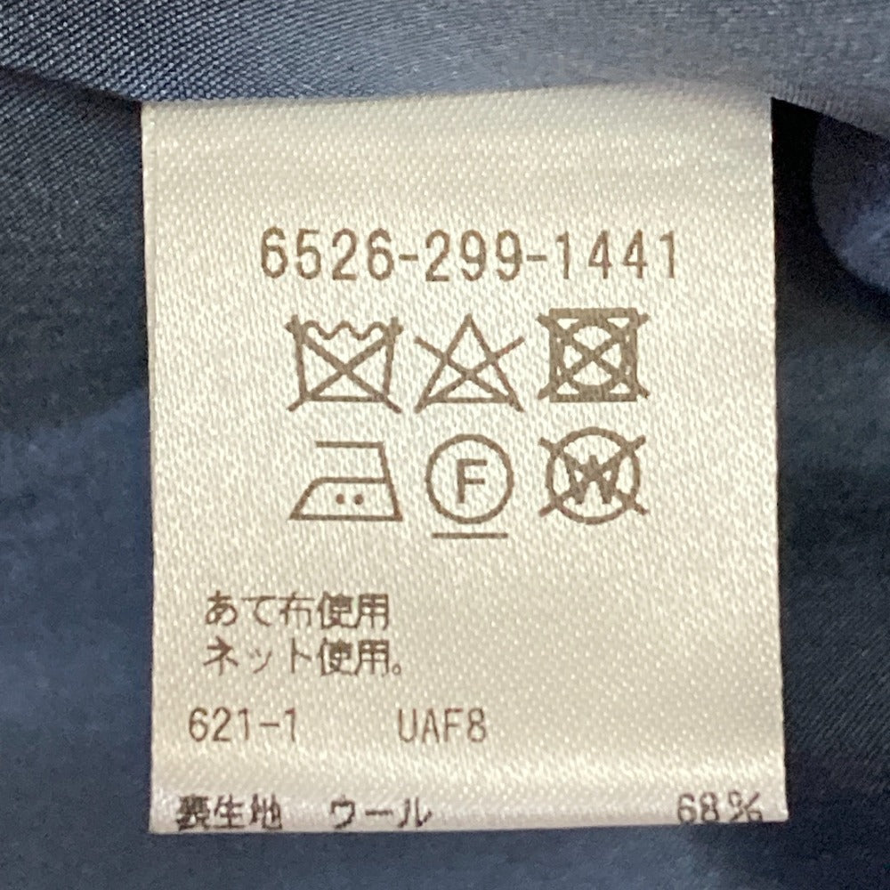 ドゥロワー ウールリネンシルク ストライプワンピース