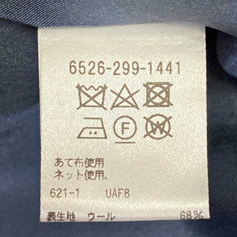 ドゥロワー ウールリネンシルク ストライプワンピース