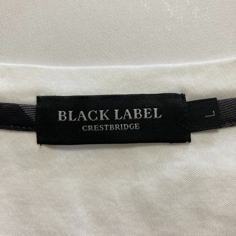 ブラックレーベルクレストブリッジ Vネック刺繍Tシャツ
