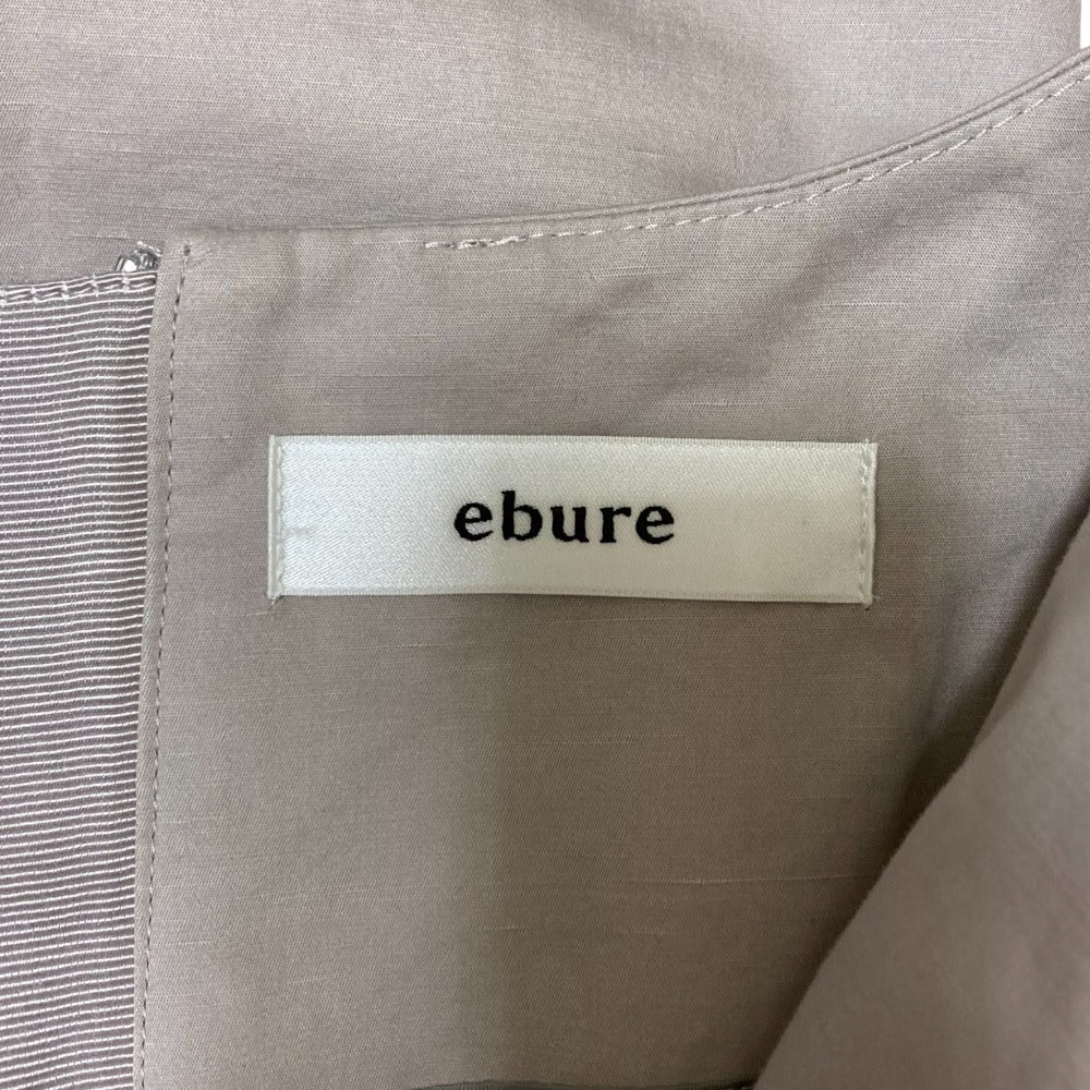 ebureウエストギャザーロングワンピース