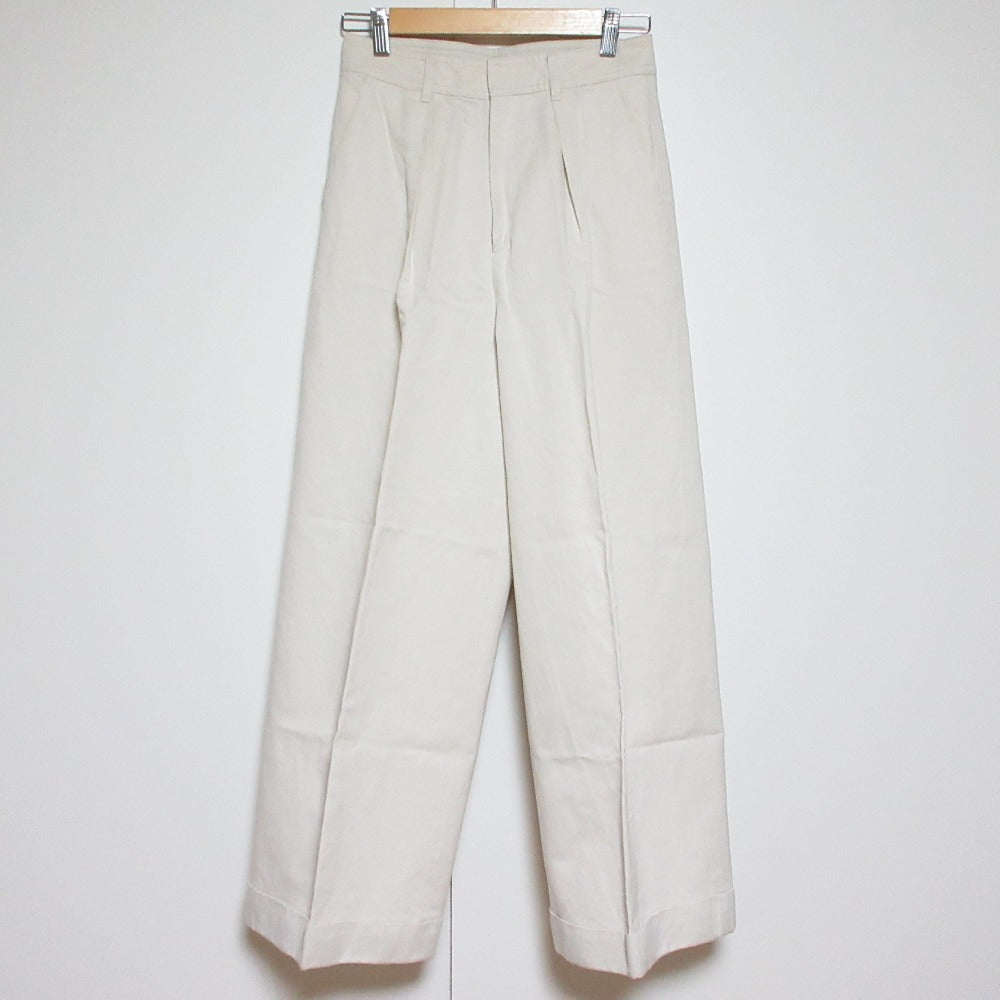 トゥモローランド コットンリネンワイドパンツ