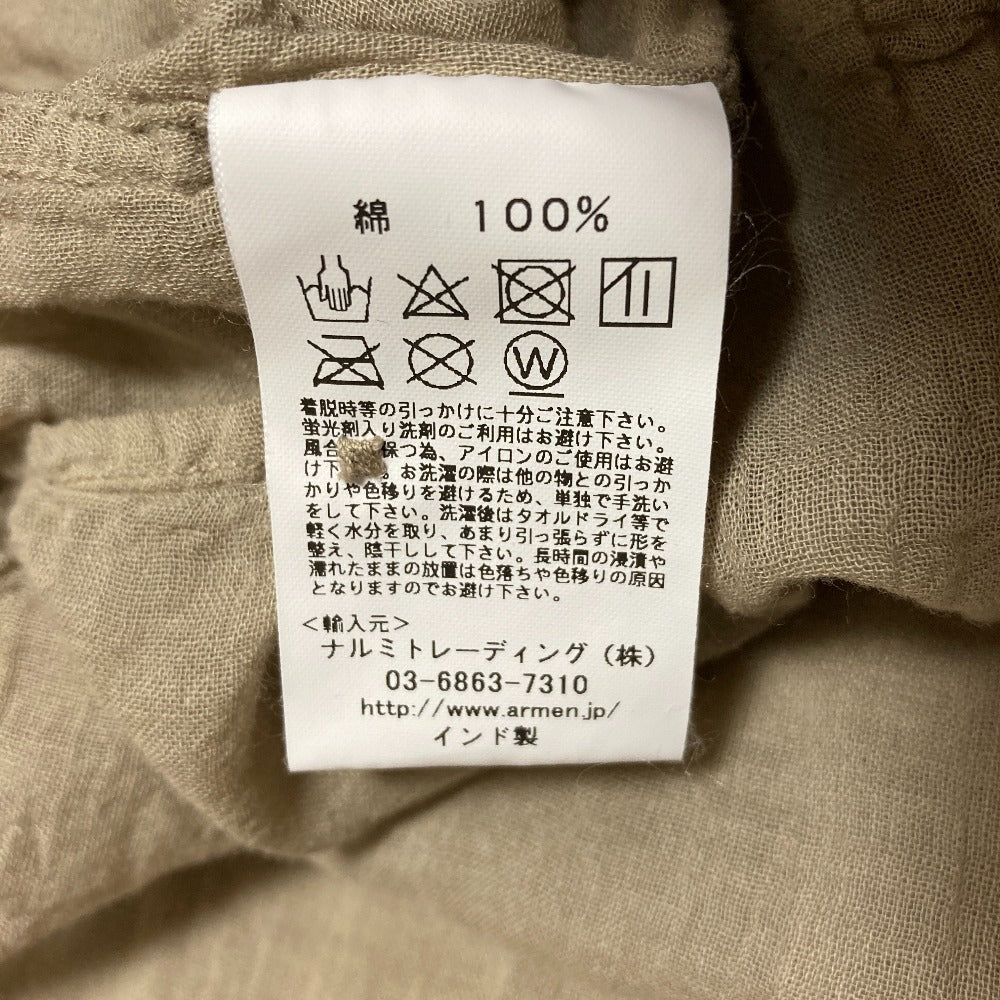 アーメン コットンシアーシャツ
