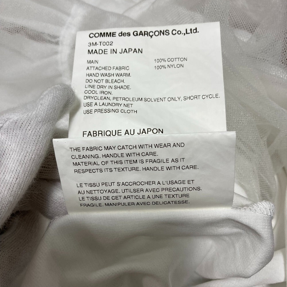 ノワールケイニノミヤ 綿ポンチ ナイロンチュールTシャツ