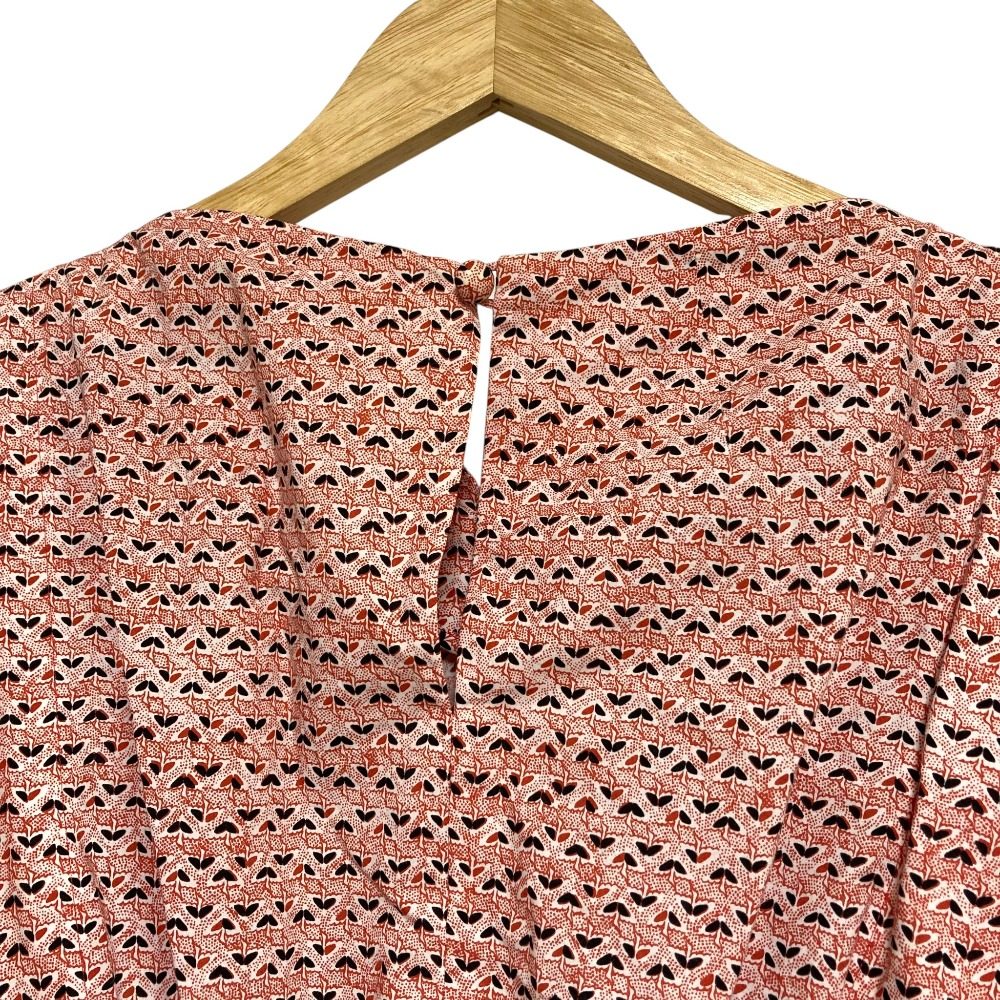 マメクロゴウチ Crane Pattern Hand Printed ワンピース