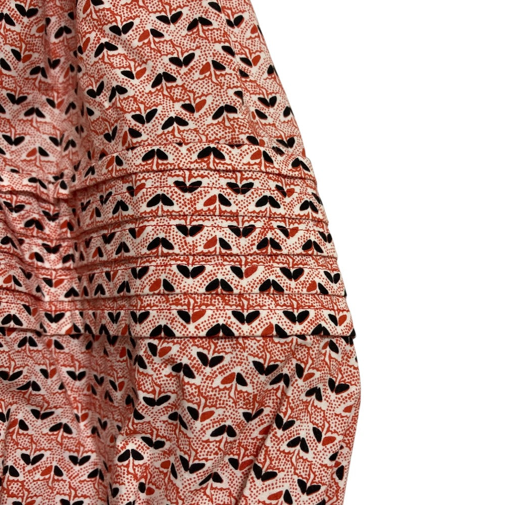 マメクロゴウチ Crane Pattern Hand Printed ワンピース