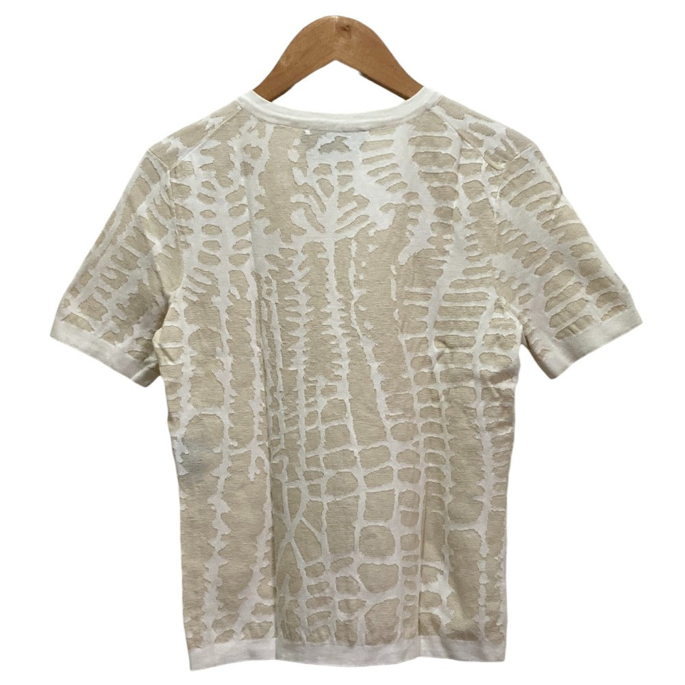 サルヴァトーレ フェラガモ ジャガードニットカットソー